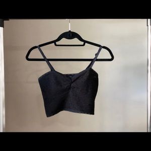 Forever 21 Black Lace Crop Top/Cami